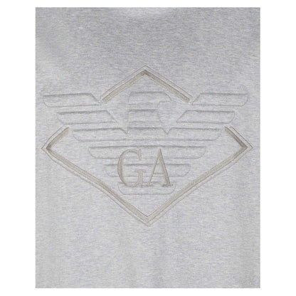 Light Grey - Side - Emporio Armani Mens EA7 Regular T-Shirt