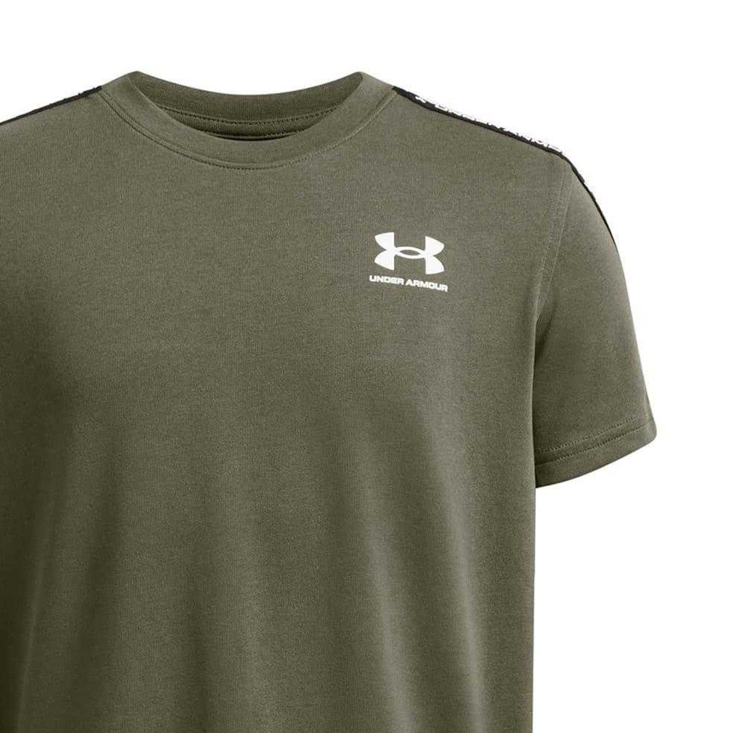 Marine Green - Side - Under Armour Childrens-Kids Armour Regular T-Shirt