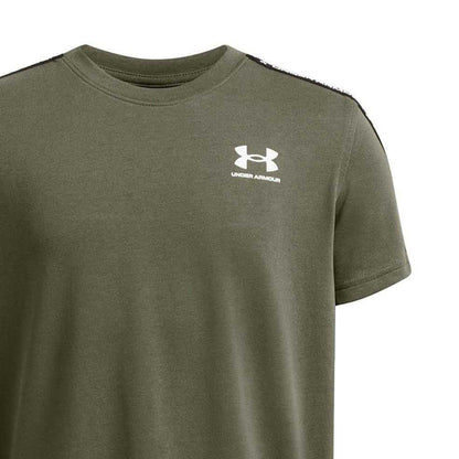 Marine Green - Side - Under Armour Childrens-Kids Armour Regular T-Shirt