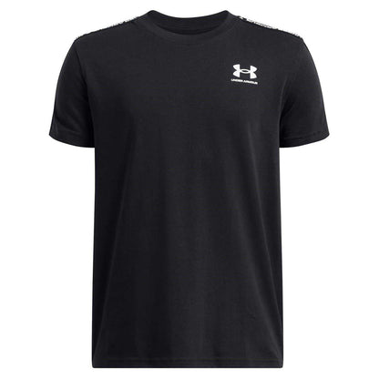 Black - Front - Under Armour Childrens-Kids Armour Regular T-Shirt