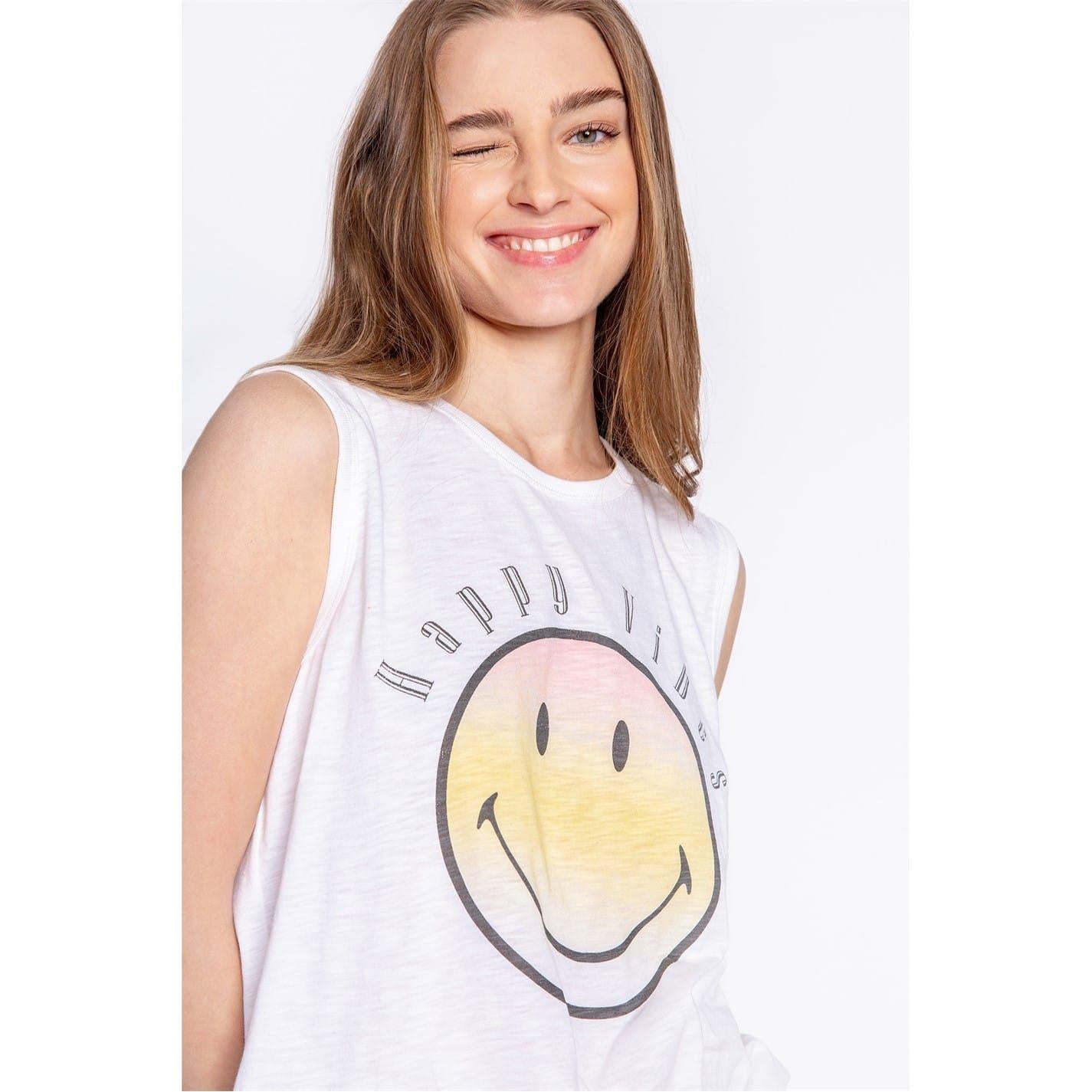 Off White - Close up - PJ Salvage Womens-Ladies Sleeveless Tank Top