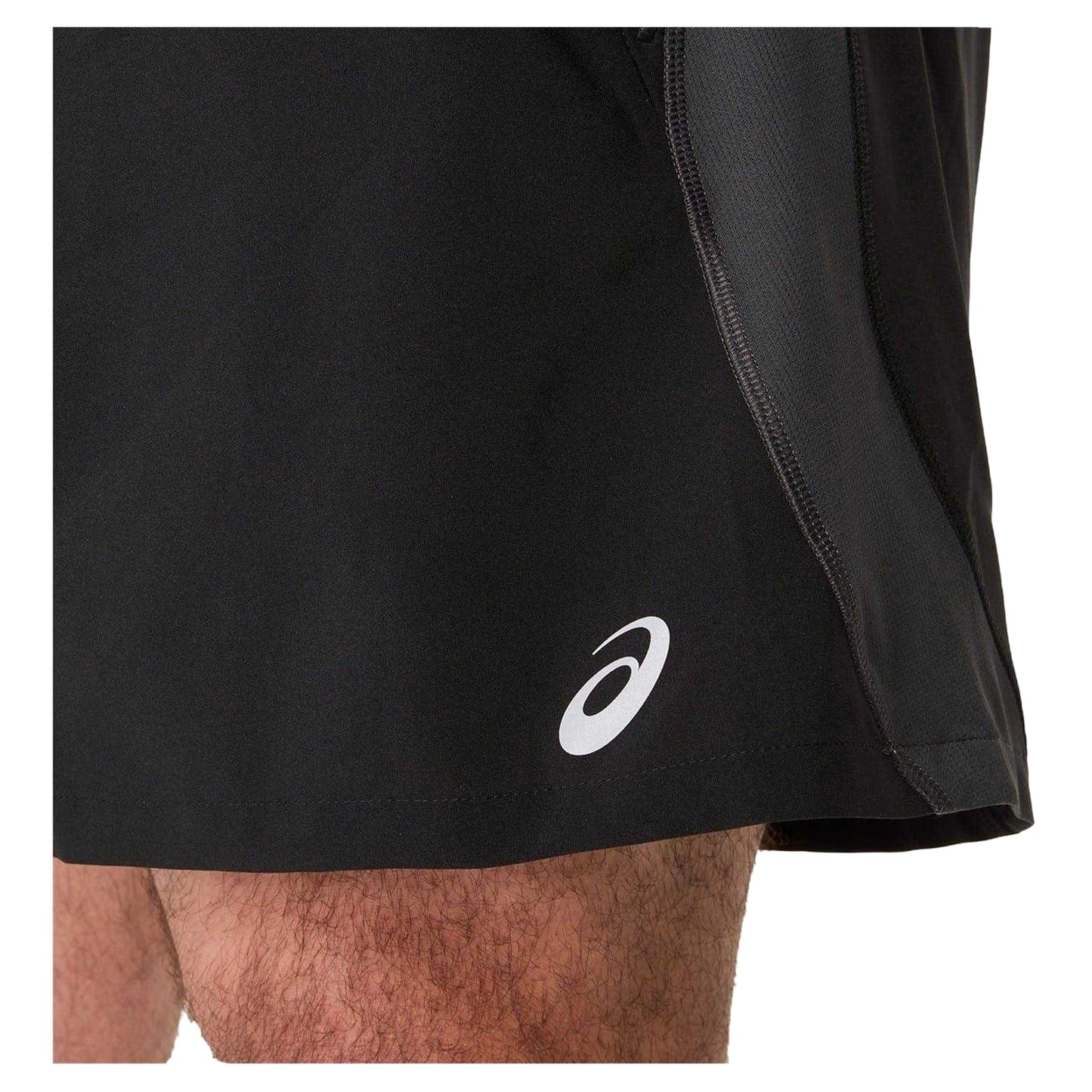 Black - Side - Asics Mens Lightweight Running Shorts