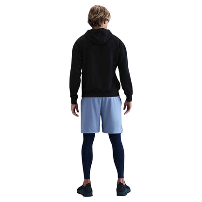 Black-White - Back - Nike Mens Pro Regular Training Pullover Hoodie