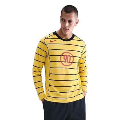 Yellow-Black - Front - Nike Mens Energy Crew Long-Sleeved Jersey