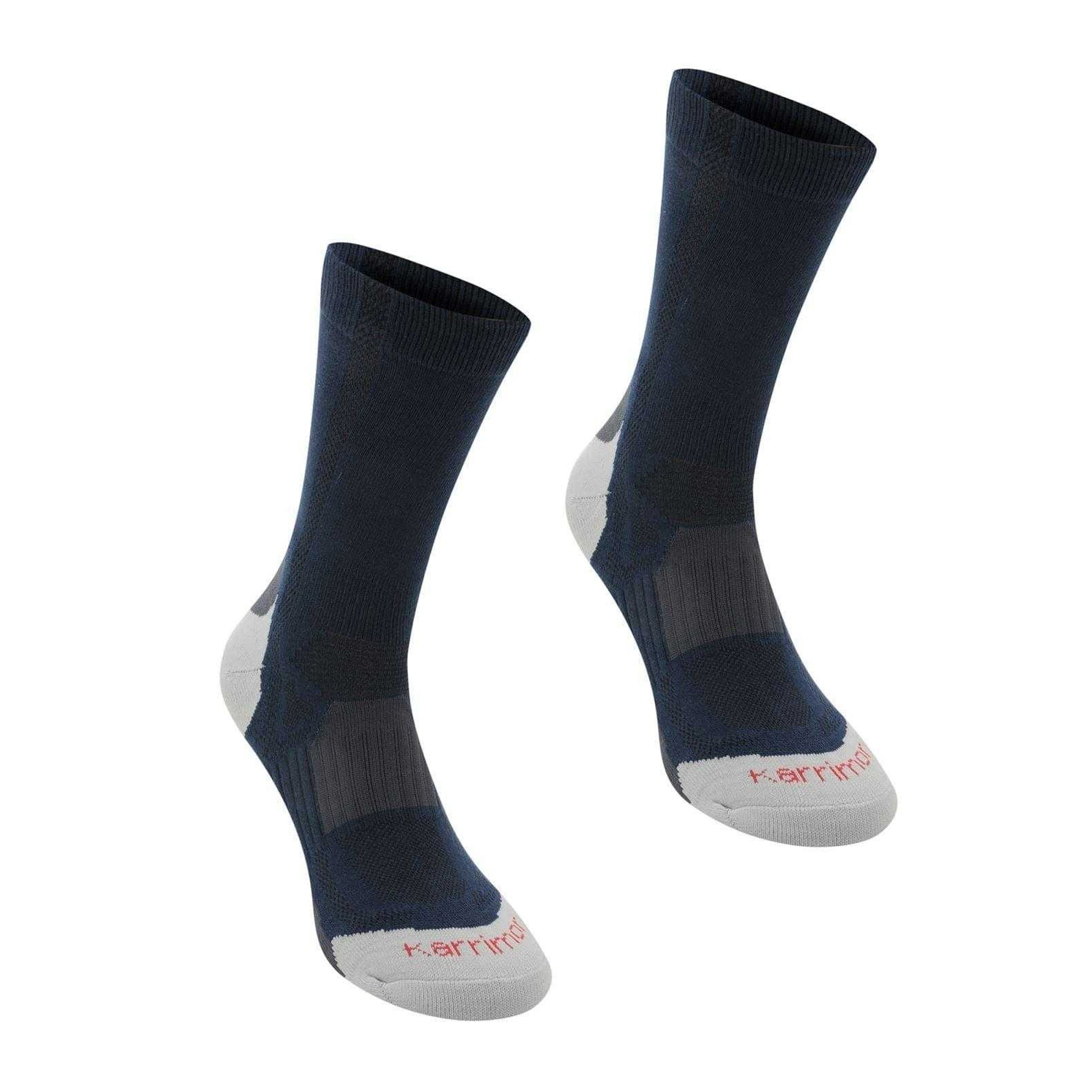 Navy - Front - Karrimor Mens Walking Socks (Pack of 2)