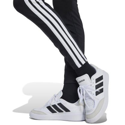 Black-White - Pack Shot - Adidas Girls Essentials 3 Stripes Leggings