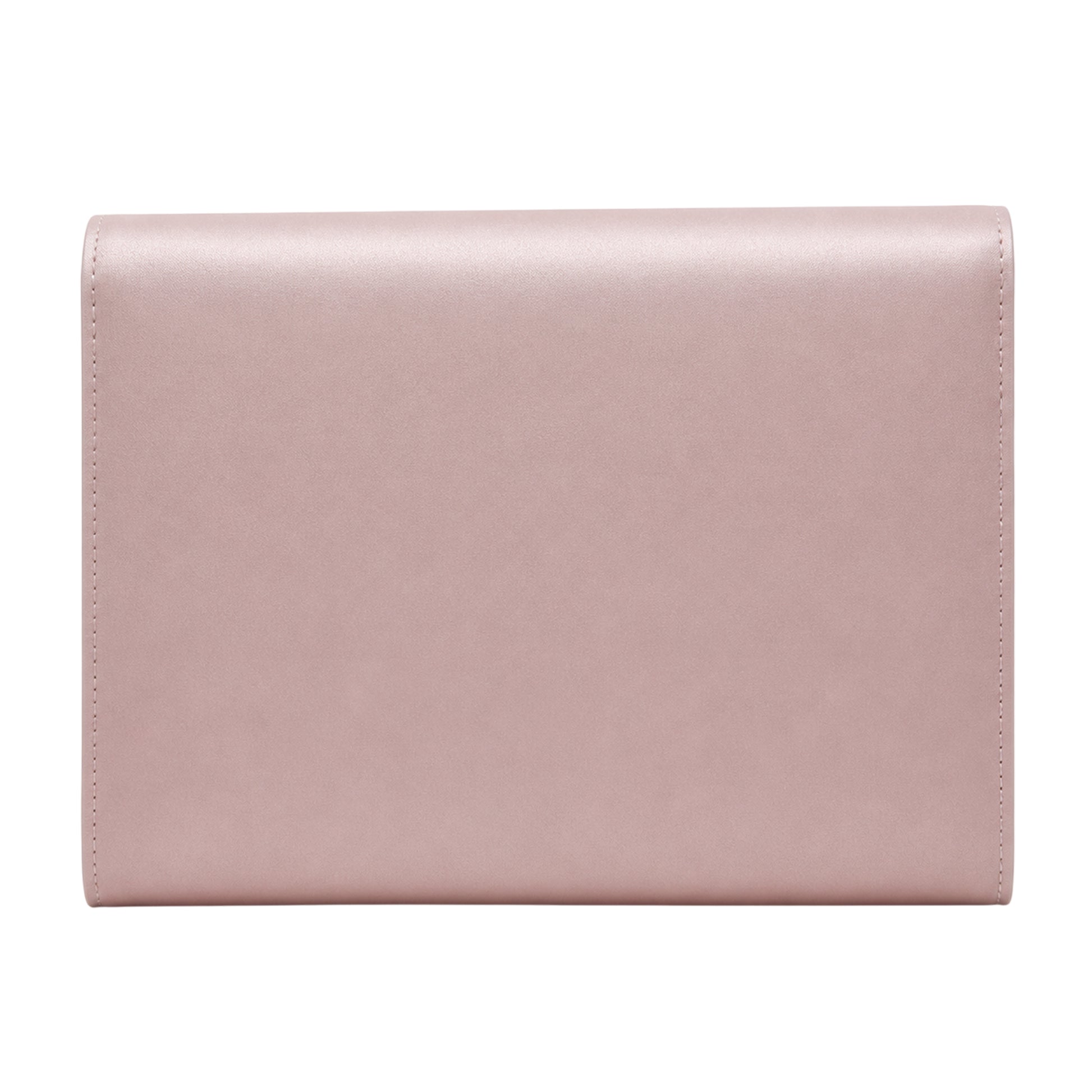 Dusk Rose - Back - Rainbow Glenda Envelope Satin Formal Clutch Bag