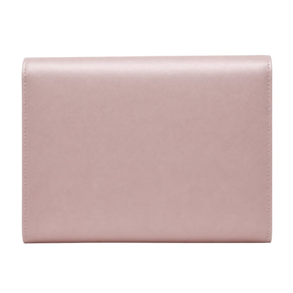 Dusk Rose - Back - Rainbow Glenda Envelope Satin Formal Clutch Bag