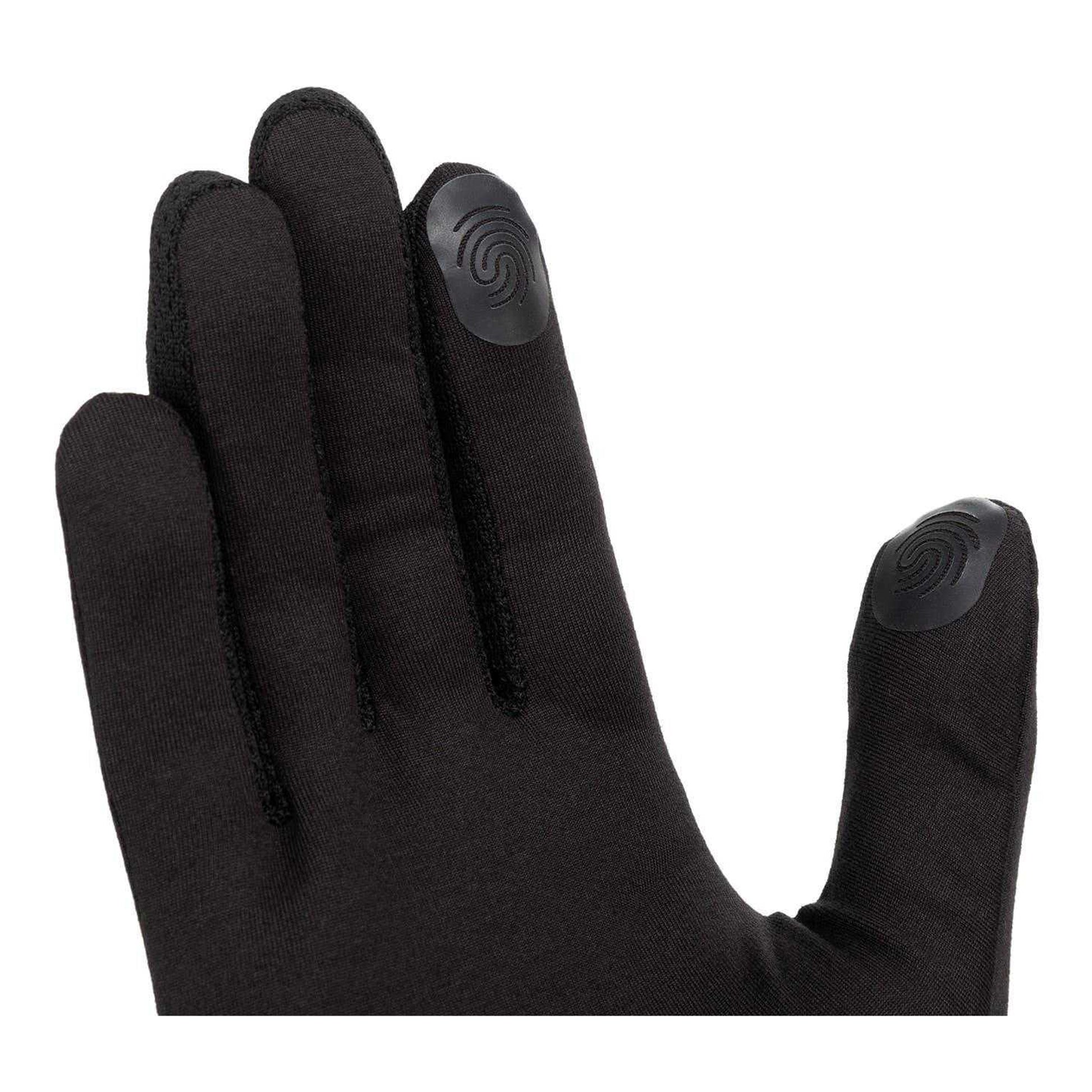 Black - Side - Karrimor Mens Running Sports Gloves