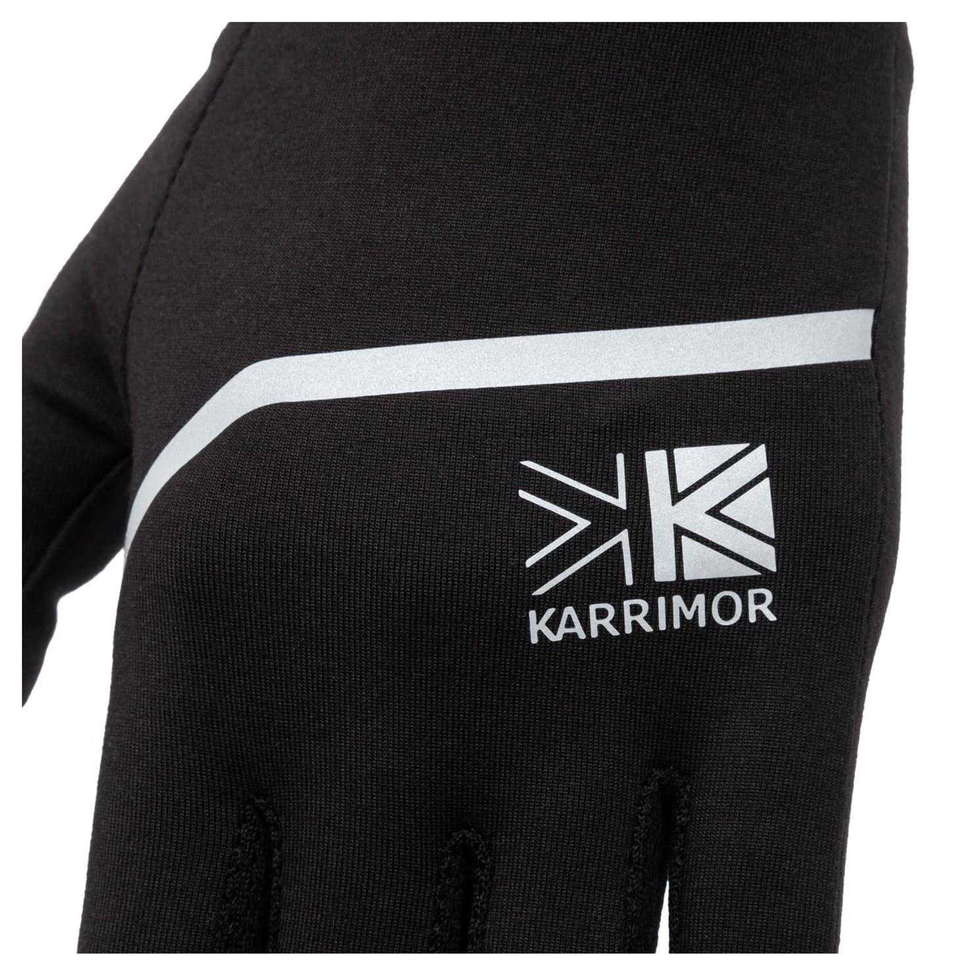 Black - Pack Shot - Karrimor Mens Running Sports Gloves