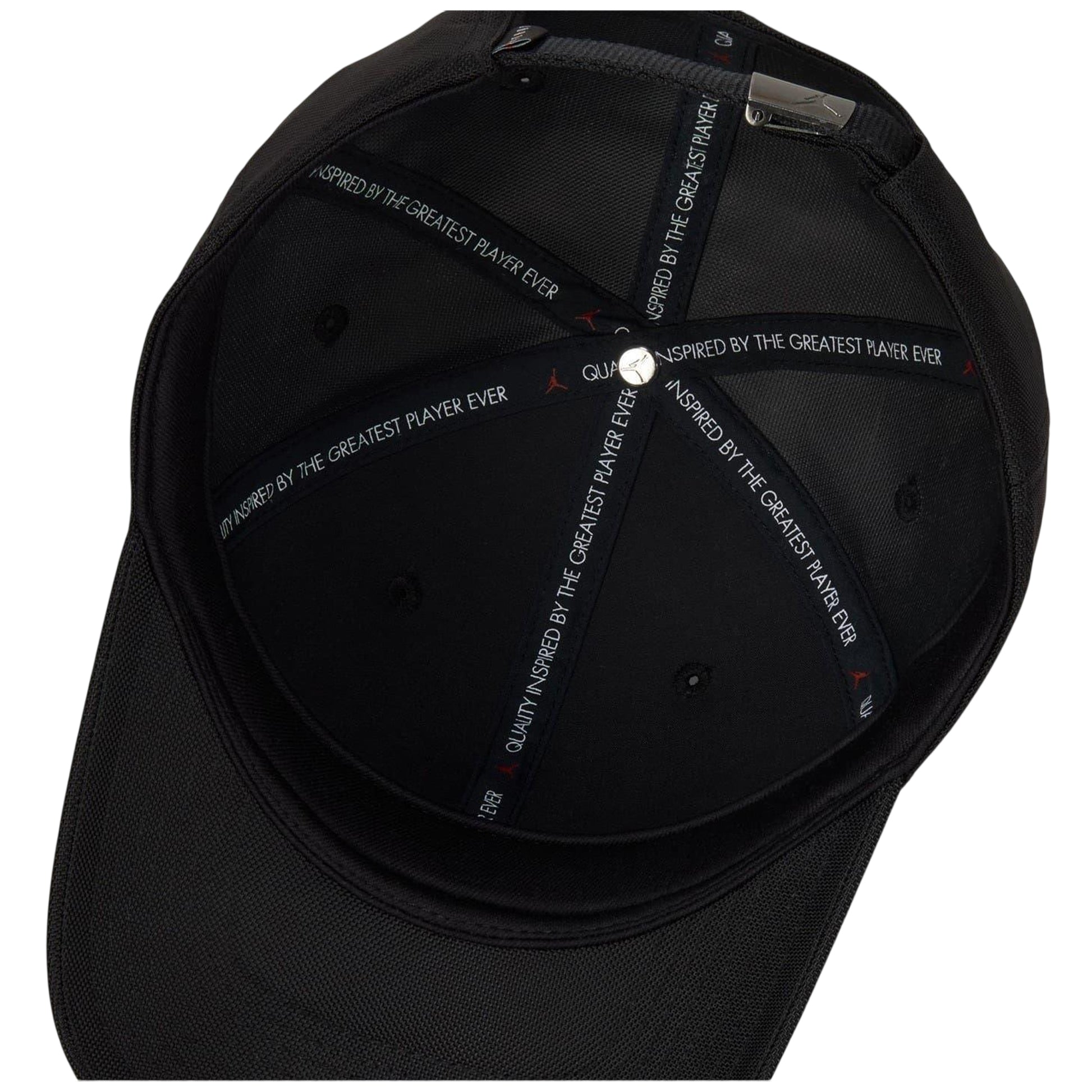 Black - Lifestyle - Nike Air Jordan Rise Metal Logo Woven Baseball Cap