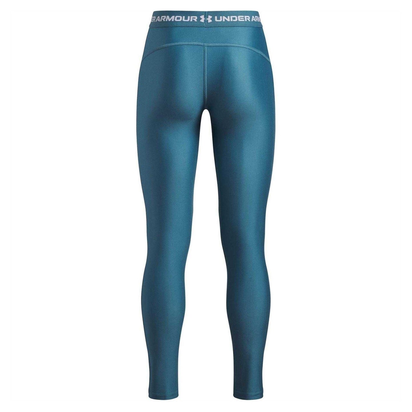 Blue-White - Back - Under Armour Girls Fitted Training Leggings