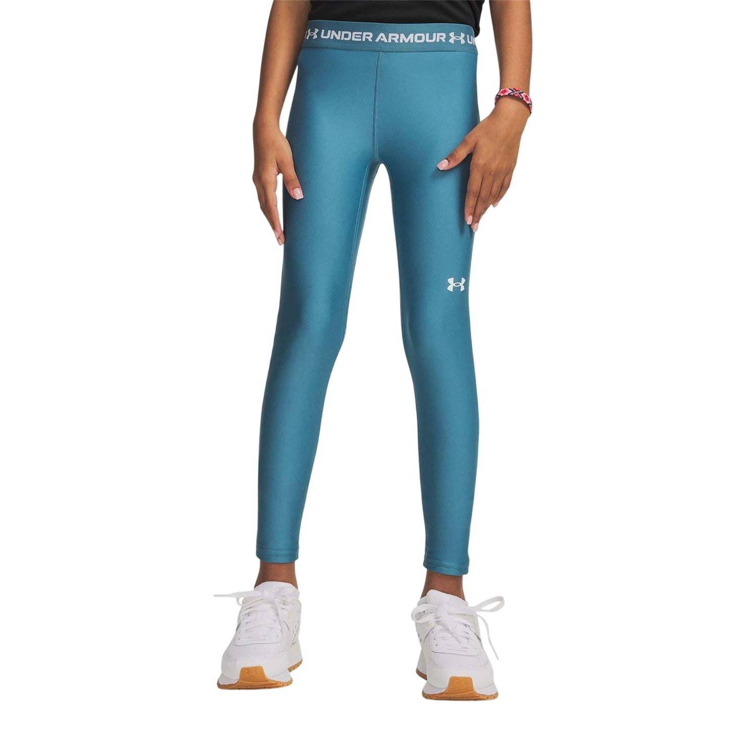 Blue-White - Lifestyle - Under Armour Girls Fitted Training Leggings