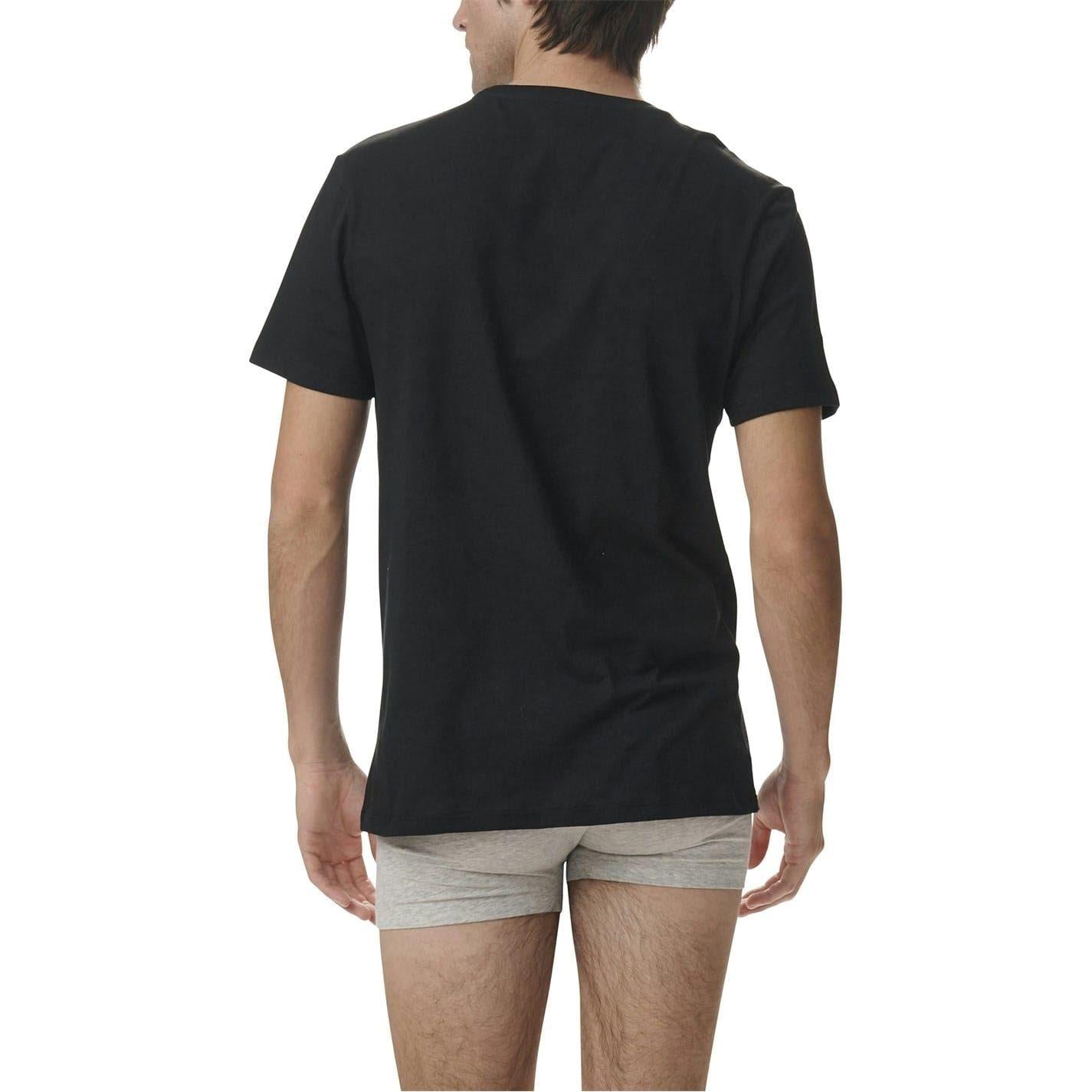 Black - Back - Adidas Mens T-Shirt (Pack of 3)