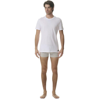 White - Close up - Adidas Mens T-Shirt (Pack of 3)