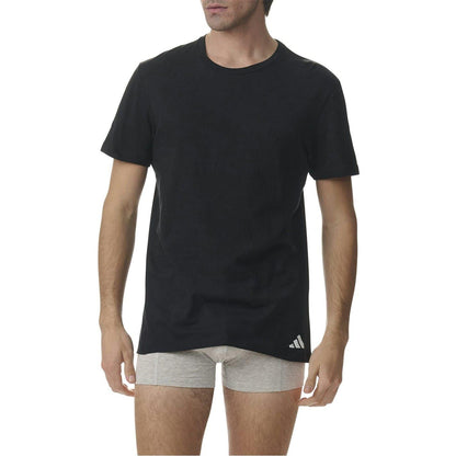 Black - Side - Adidas Mens T-Shirt (Pack of 3)