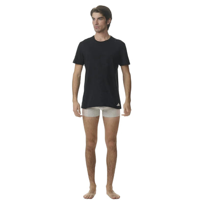 Black - Close up - Adidas Mens T-Shirt (Pack of 3)