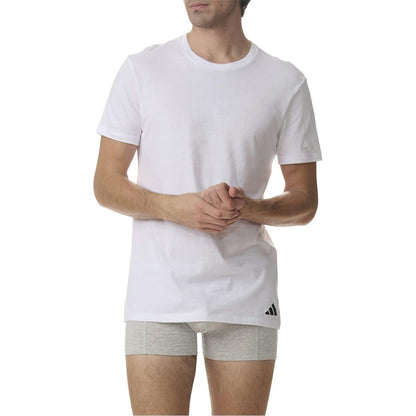 White - Side - Adidas Mens T-Shirt (Pack of 3)