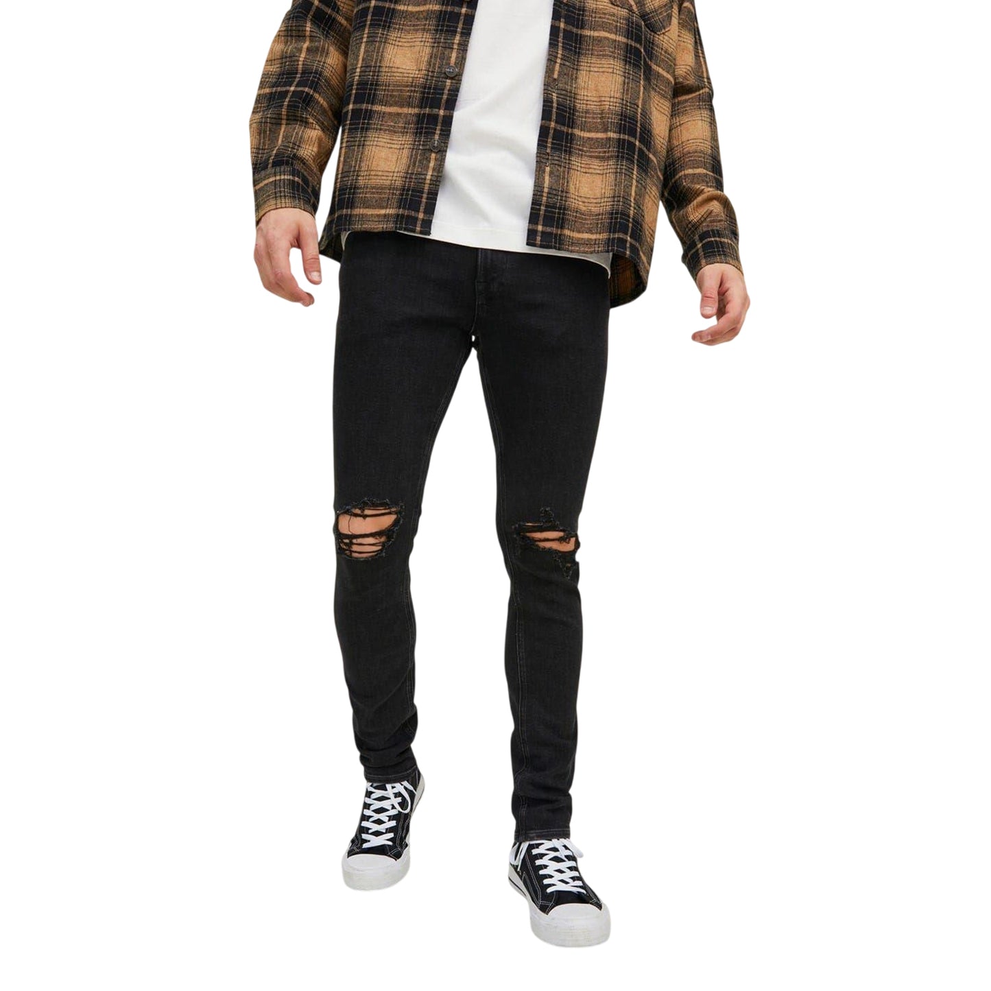 Black Denim - Side - Jack And Jones Mens Liam Denim Jeans