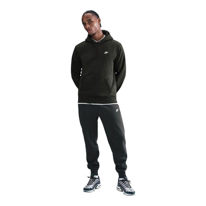 Sequoia Red - Side - Nike Mens Club Fleece Pullover Hoodie