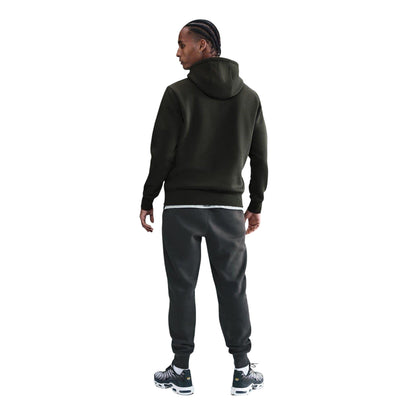 Sequoia Red - Lifestyle - Nike Mens Club Fleece Pullover Hoodie