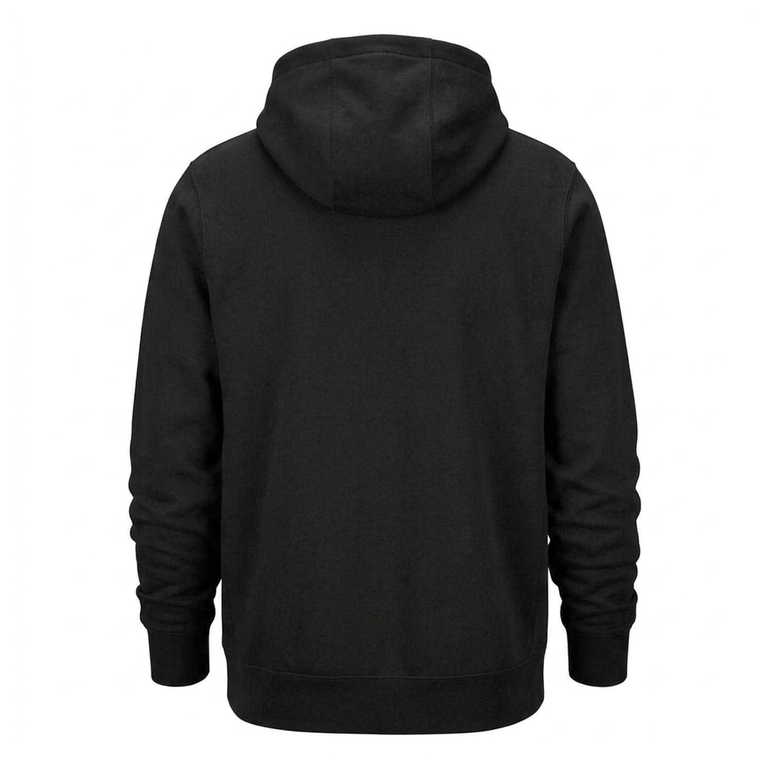 Black-White - Back - Nike Mens Club Fleece Pullover Hoodie