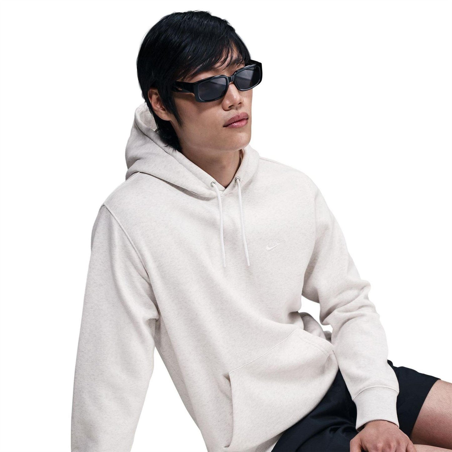 Birch - Pack Shot - Nike Mens Club Fleece Pullover Hoodie