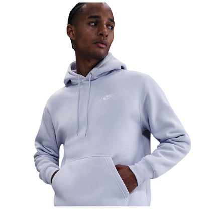 Ghost-White - Side - Nike Mens Club Fleece Pullover Hoodie