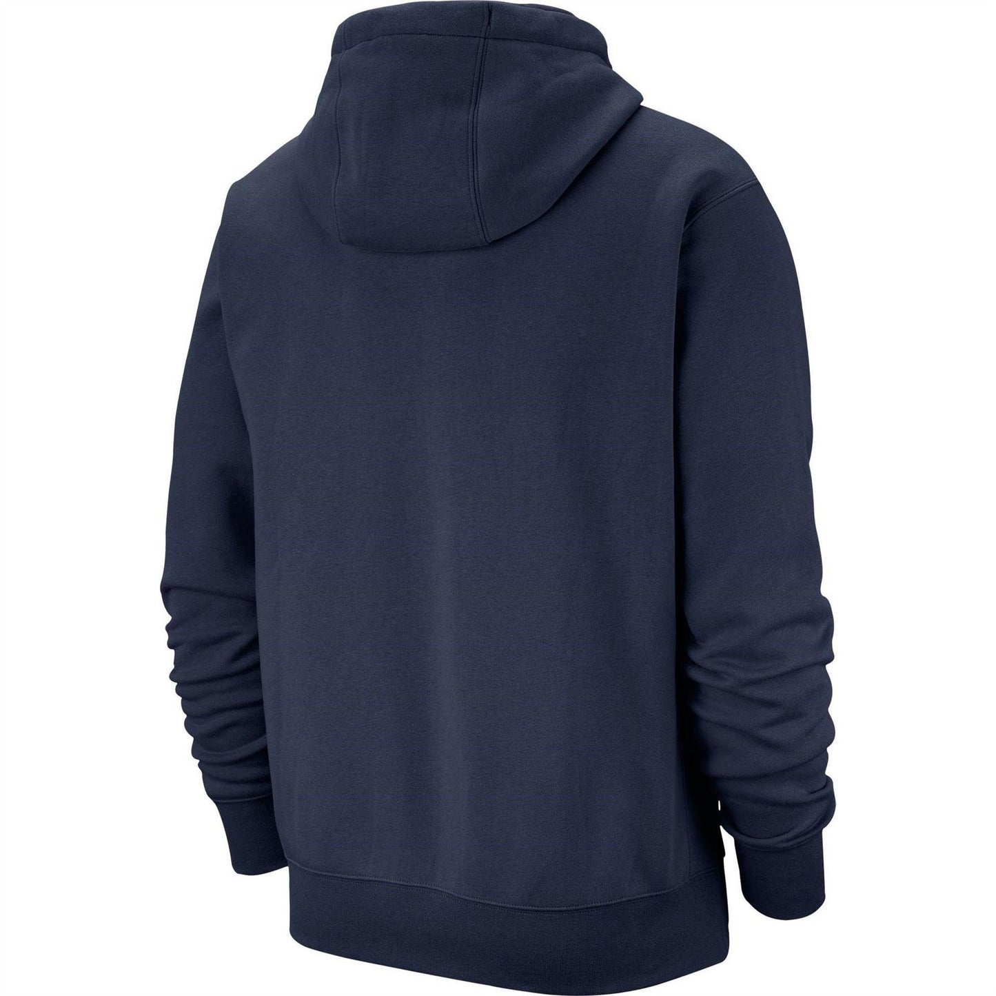 Navy - Back - Nike Mens Club Fleece Pullover Hoodie
