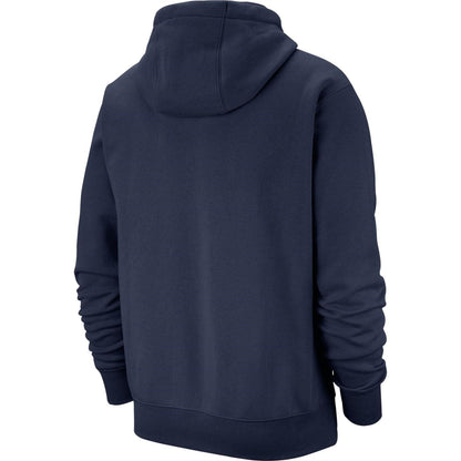 Navy - Back - Nike Mens Club Fleece Pullover Hoodie