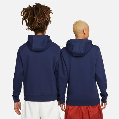 Navy - Lifestyle - Nike Mens Club Fleece Pullover Hoodie