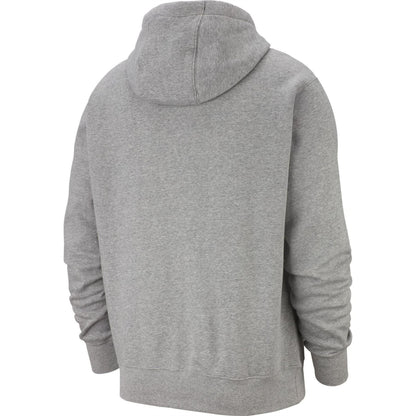 Grey - Close up - Nike Mens Club Fleece Pullover Hoodie