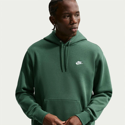 Forest Green - Back - Nike Mens Club Fleece Pullover Hoodie