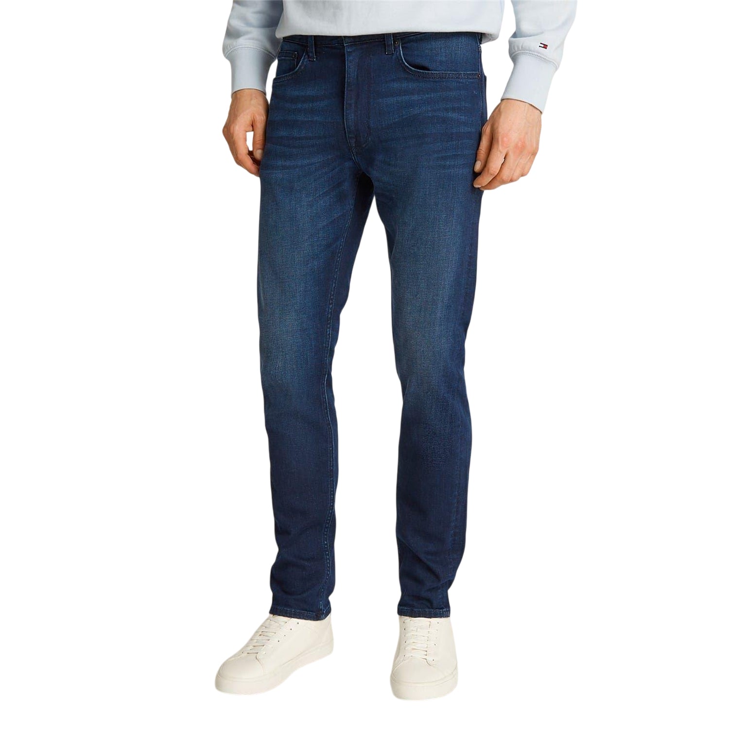 Deep Blue - Side - Tommy Hilfiger Mens Bleecker Denim Jeans