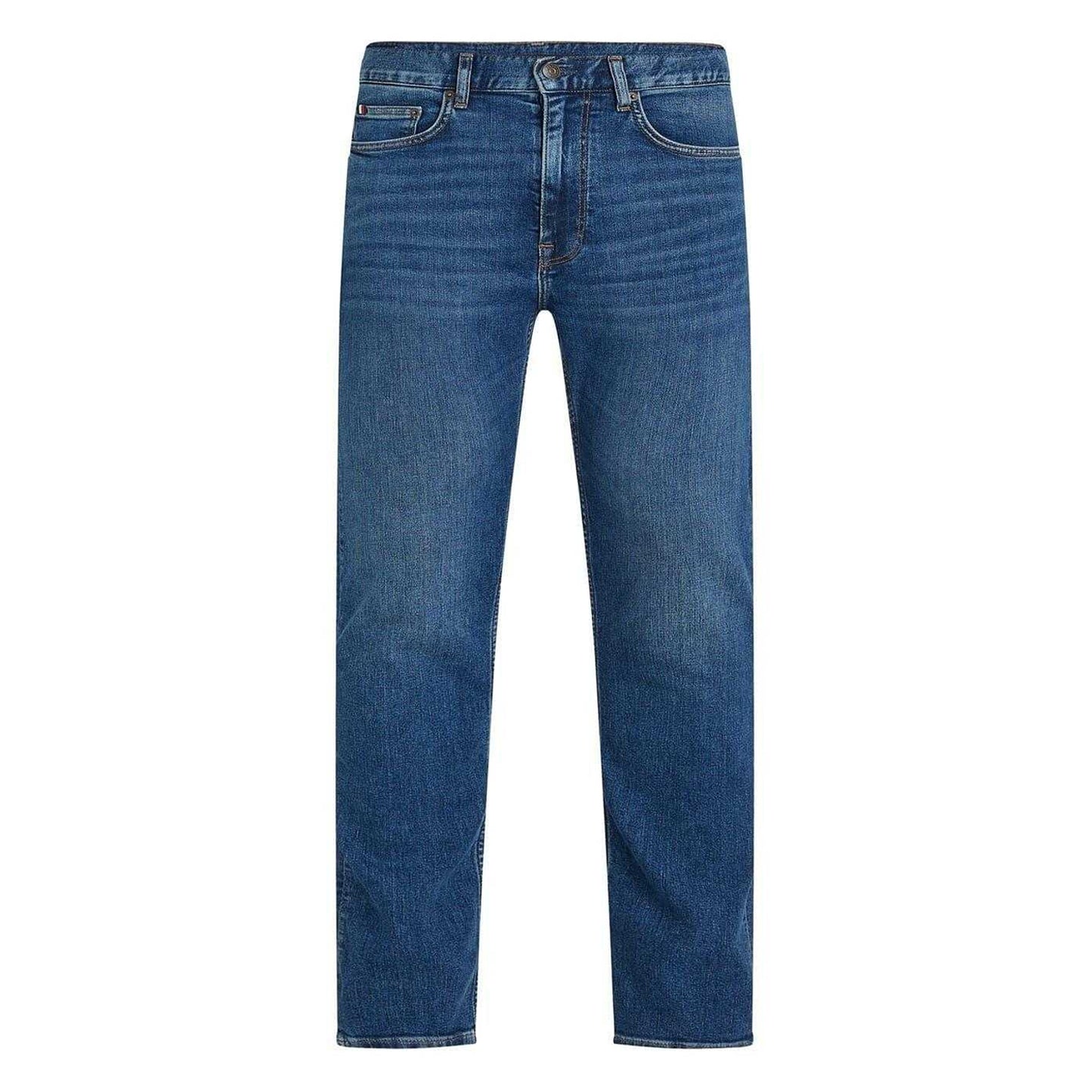 Mid Blue - Front - Tommy Hilfiger Mens Bleecker Denim Jeans