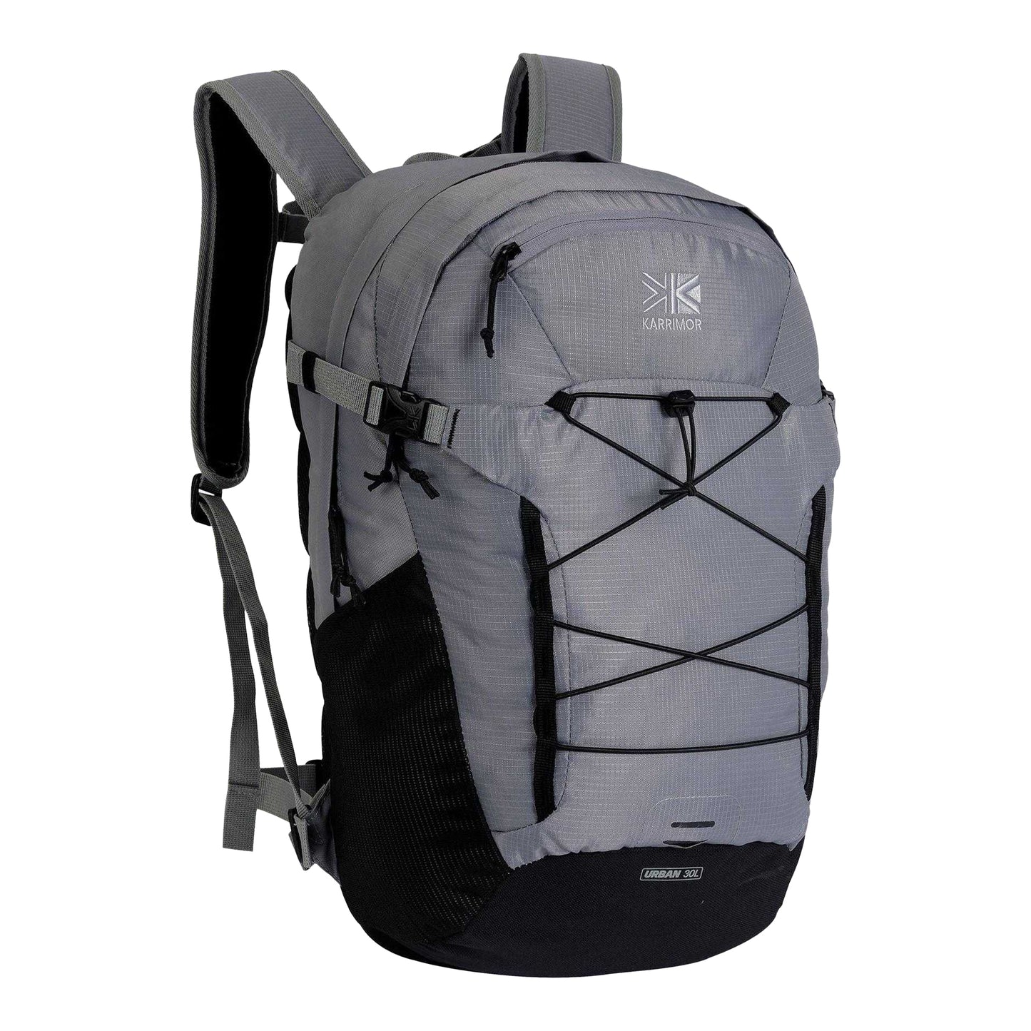 Grey - Side - Karrimor Logo 30L Backpack
