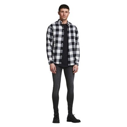 Black Denim - Lifestyle - Jack And Jones Mens Spry Skinny Jeans