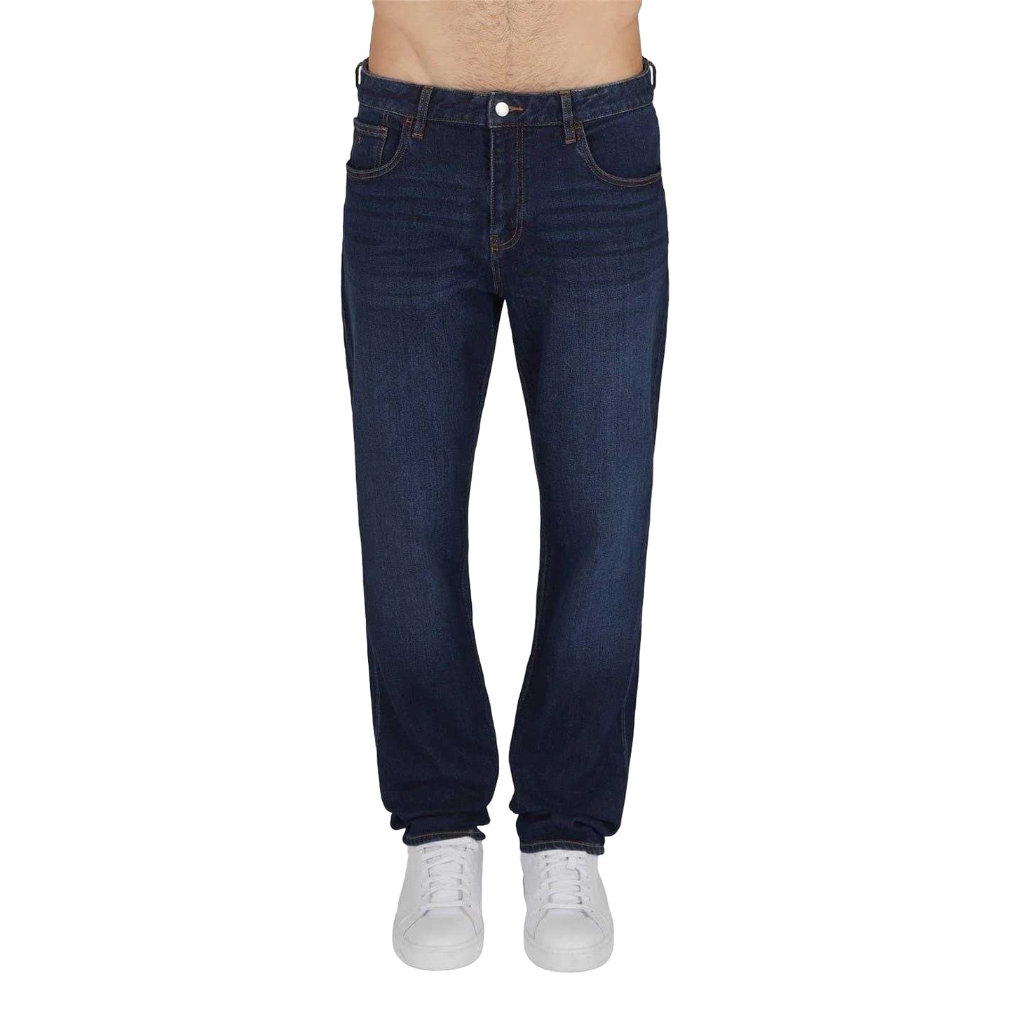 Dark Wash - Side - Armani Exchange Mens Denim Slim Jeans