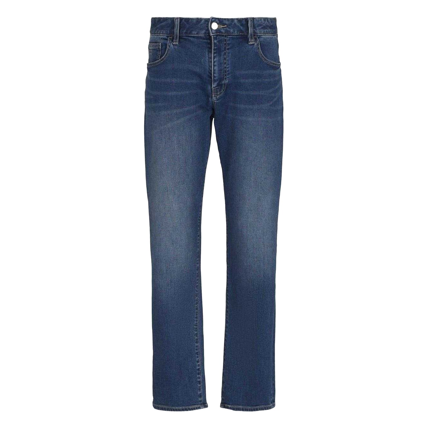 Mid Wash - Front - Armani Exchange Mens Denim Slim Jeans