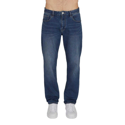 Mid Wash - Side - Armani Exchange Mens Denim Slim Jeans