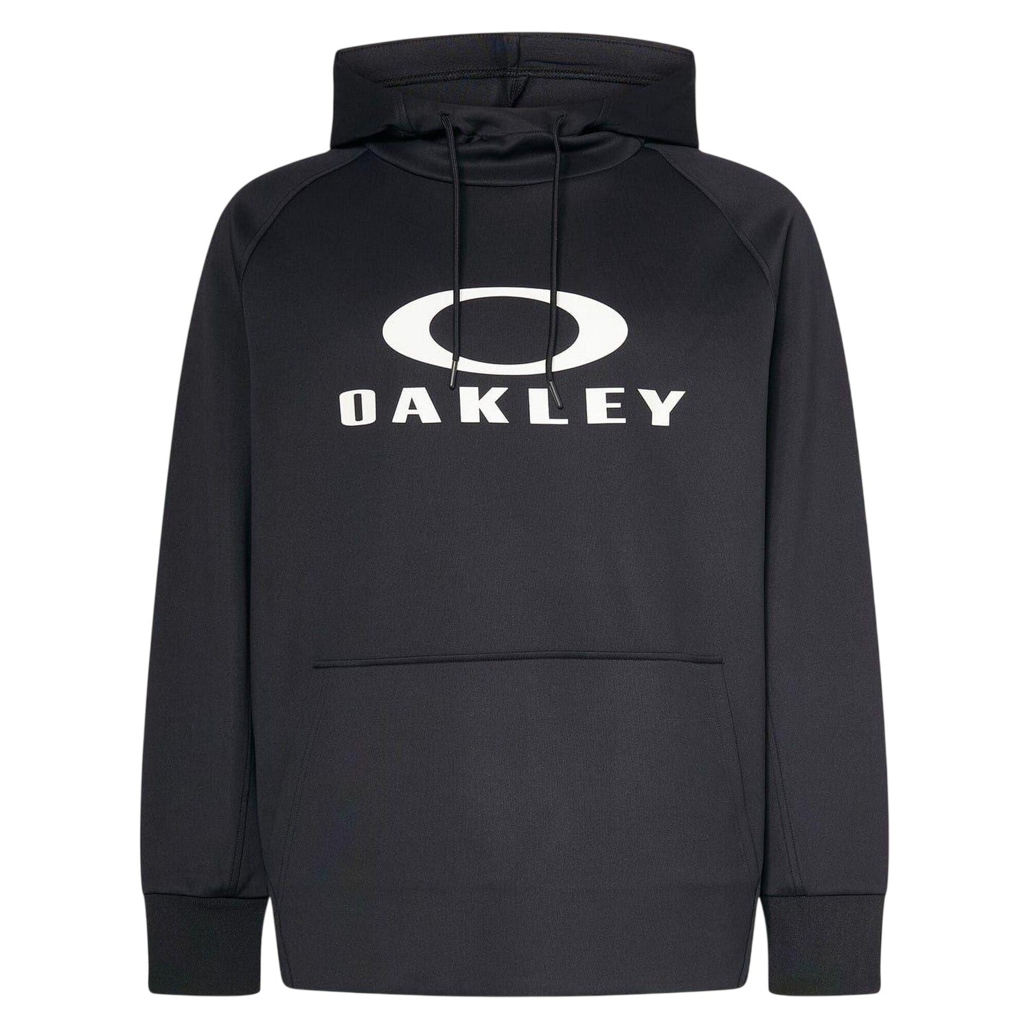 Black - Front - Oakley Mens Bold Logo Raglan Hoodie