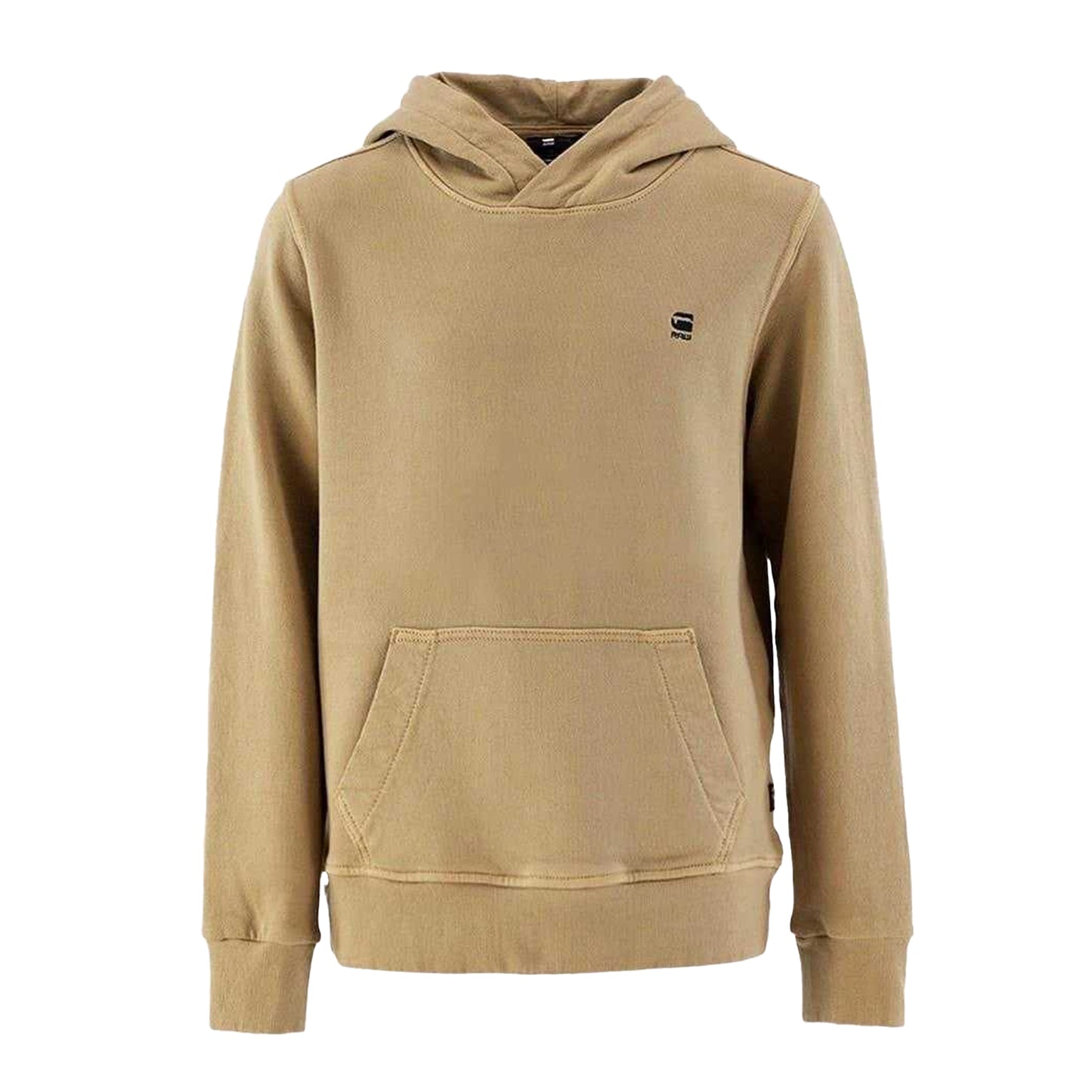 Tan - Front - G-Star Childrens-Kids Regular Long-Sleeved Hoodie