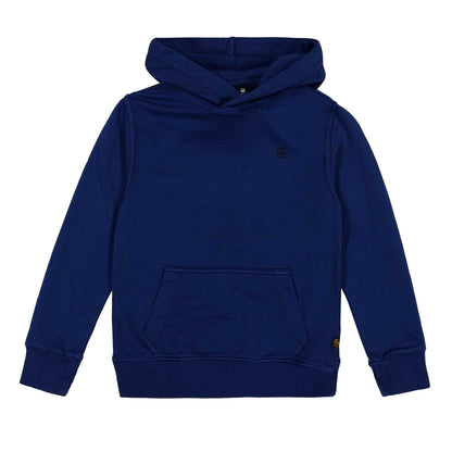 Deep Blue - Front - G-Star Childrens-Kids Regular Long-Sleeved Hoodie