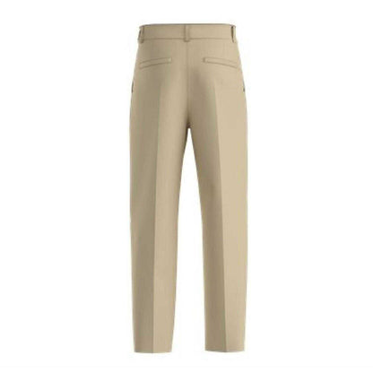 Beige - Back - Hugo Mens Relaxed Fit Trousers