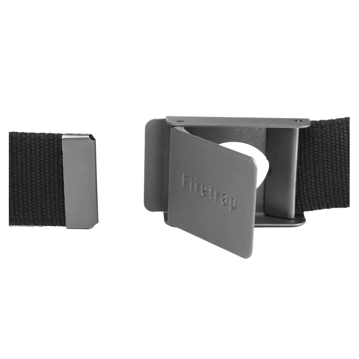 Black - Lifestyle - Firetrap Mens Woven Multi-Functional Bottle Opener Belt