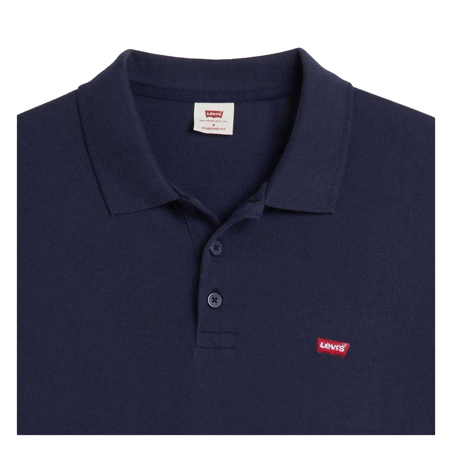 Navy - Side - Levis Mens Housemark Polo Shirt