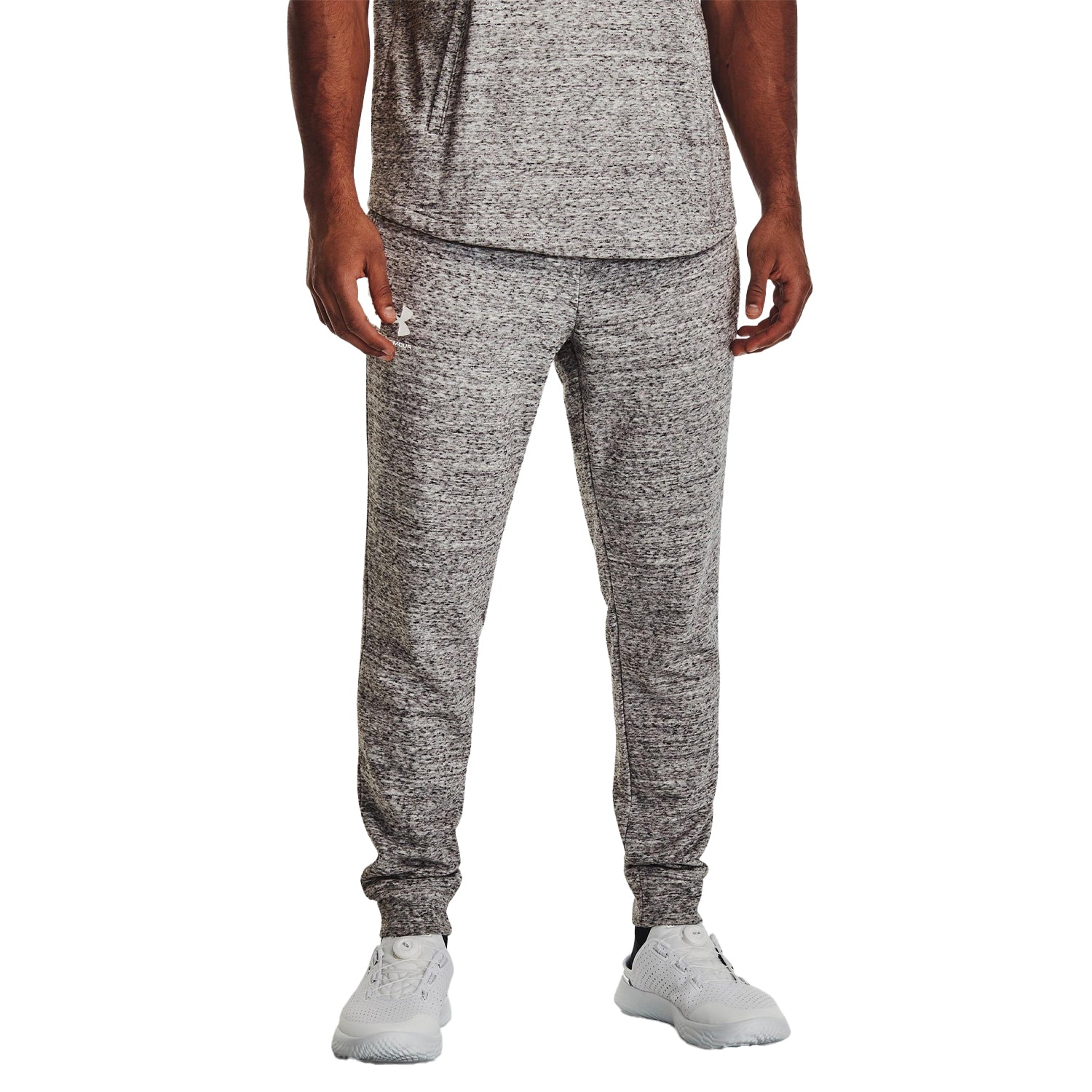 White - Lifestyle - Under Armour Mens Rival Terry Slim Hoodie And Joggers Set
