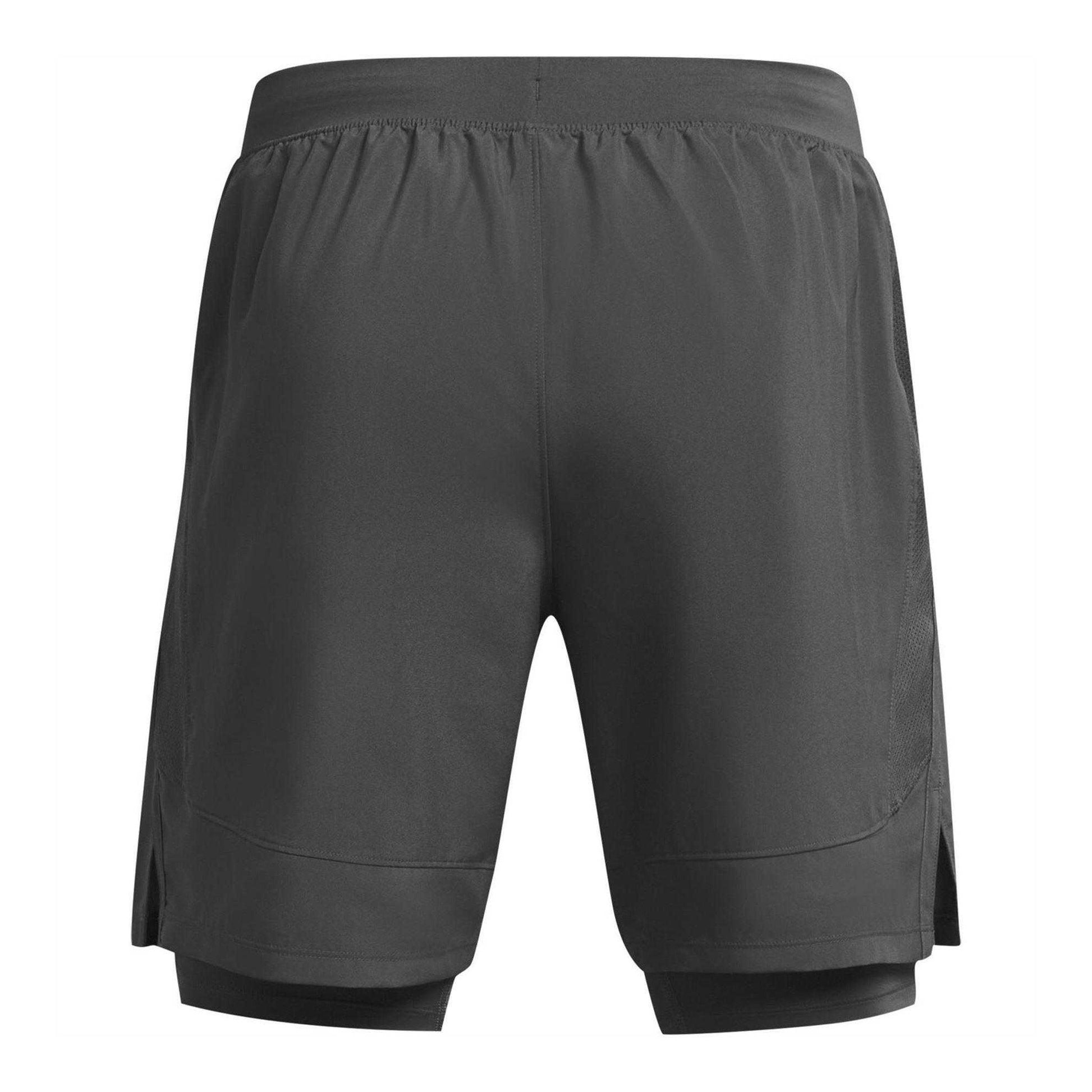 Castle Rock Grey - Back - Under Armour Mens Launch Running Shorts