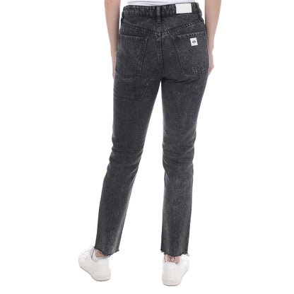 Black - Back - Armani Exchange Womens-Ladies J51 Carrot Fit Jeans