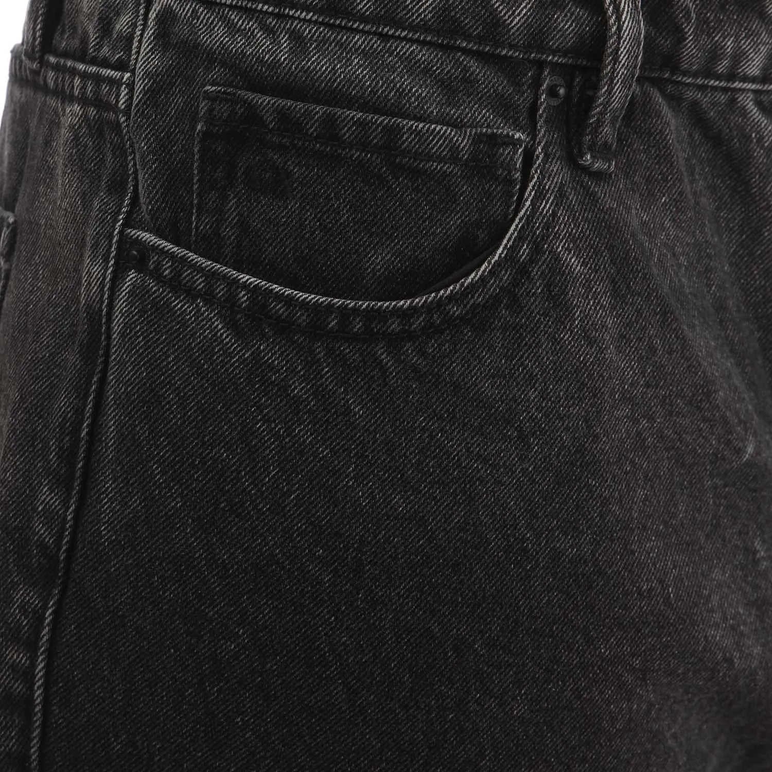 Black - Side - Armani Exchange Womens-Ladies J51 Carrot Fit Jeans